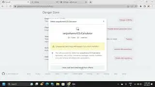 Delete Your Java Github Repository Without Using Command-Line.