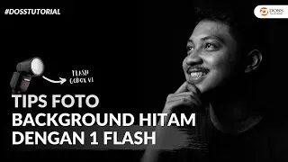 Photo Tips: How to Create a Black Background Photo with 1 Flash | DOSS Tutorial