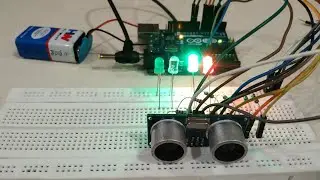 Arduino project | ultrasonic and LED  with Arduino | skills up Arduino