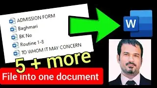Merge word file into one document