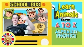 Phonics Bus, Learn Animals and Letters Song Chant 