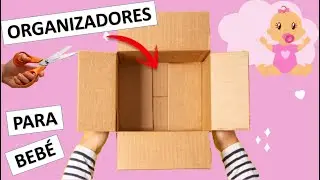 BABY ORGANIZER BOXES / CRAFTS WITH CARDBOARD BOXES / BABY ROOM DECORATION