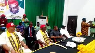 Presetation of Cheque by SSG to Soludo