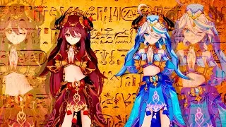 Furina + Hu Tao / Egyptian Trend【Genshin Impact】