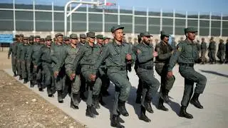 Afghan Police Recruits Marching at the Herat RTC