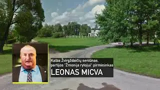 Žvirgždaičių seniūnas kreipiasi į susirinkusiuosius