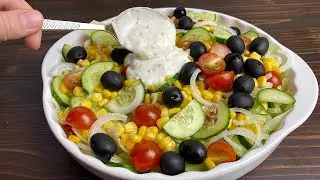 Ein Freund aus Spanien hat mir beigebracht, wie man so lecker kocht! Einfaches Salatrezept!