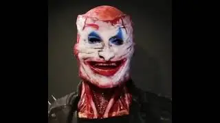 Bloody Horror Skull Latex Mask – Double-layer Ripped Mask / Scary cosplay