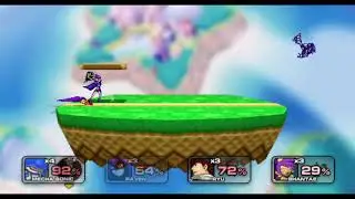 SSF2 MODS: Mecha Sonic vs Raven vs Ryu vs Shantae