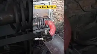 Pipe elbow bend making |Inductive heating process #pipebending #machinists #engineering #shorts