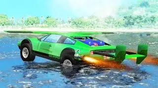 Beamng drive - Rocket Car Crashes, DH Hyper Bolid