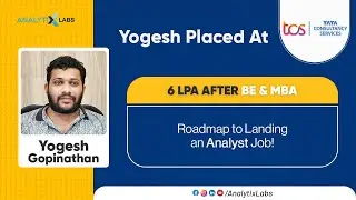 Yogesh Cracks TCS! Landing a 6 LPA Analyst Role - Tips & Insights
