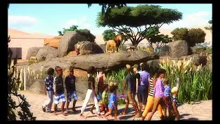 West African Lion Habitat | Planet Zoo Speed Build | Planet Zoo