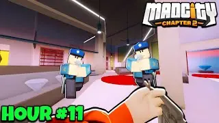 24 HOURS In Mad City FIRST PERSON MODE! (ROBLOX)