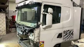 Замена лонжеронов с 1140 мм на 1020 мм  на кабине R серии.