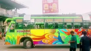 Konarak express brahmpur to gunpur bus in kasibugga bus complex|palasa,paralakhemundi,kasinagar