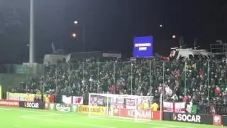 England and Lithuania fans fighting in Vilnius before the game