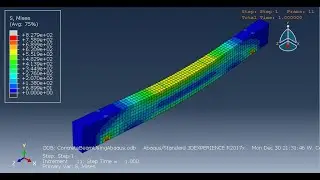 static analysis of reinforced concrete beam RCC using abaqus