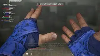 Tdm Jesus unbox Hand Wraps Cobalt skulls