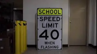 TS45 Flashing LED Edge Lit School Speed Limit Sign (S5-1)