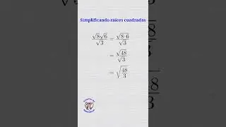 Simplificación de fracciones con raíces cuadradas.
