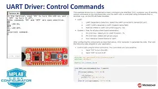 MCC Melody UART Driver: LED Control Commands