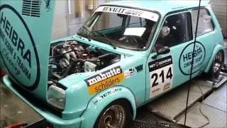 Renault 5 Alpine Coupe op de rollerbank