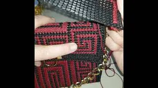вышивка для сумки на пластиковой основе
