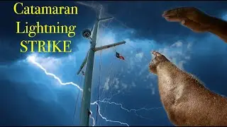 STRUCK BY LIGHTNING - Leopard 45 Catamaran Boat Tour (S5 E9 Barefoot Travels)