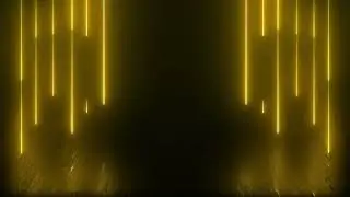 Yellow Neon Title Animation Background Motion Graphics 4K UHD Copyright Free