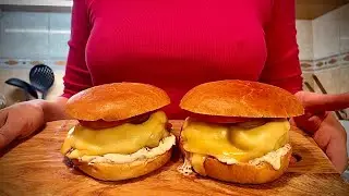 Cooking the Perfect Burger at Home 🍔  Beautiful Chef's Secret Recipe 4K