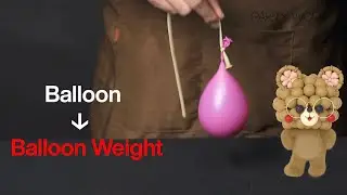 Balloon life hack 🌸 How to make a balloon weight? | PartyWoo Balloon Tutorial