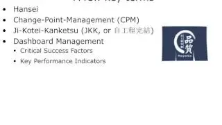 Beyond 6 Sigma Webinar P3 by GKI - Key Terms: Hansei, JKK, CPM - 6 Sigma