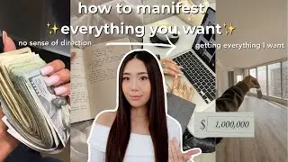 How to MANIFEST your dream life in 2024: goal setting, building habits, resume, finance + FREE guide