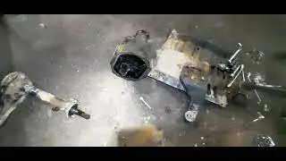 снятие переднего редуктора mitsuba L200