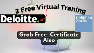 Now Deloitte And Goldman Sachs Giving Free Training | Is Any Way to Get Free Training At Deloitte ?