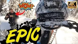 Epic Snowmobiling Adventure: First ones into a new zone!