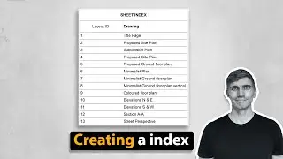 ArchiCAD Tutorial: Sheet Index - The EASY way