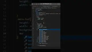 Menu bar with html and css 