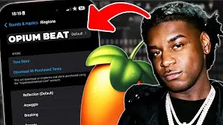 I Made an OPIUM BEAT With The APPLE RINGTONE (FL STUDIO 21)