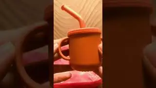 silicon glass with straw 