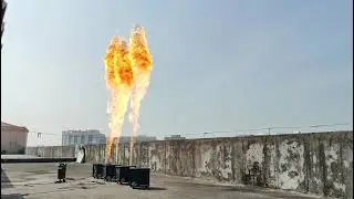 LUX-FR1 Vertical Fire Machine wiht high quality #portable #dmx512 #stage_show