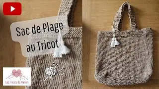 Sac de plage au Tricot