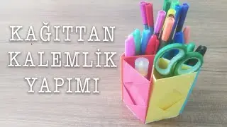 KAĞITTAN KALEMLİK YAPIMI #origami #diy