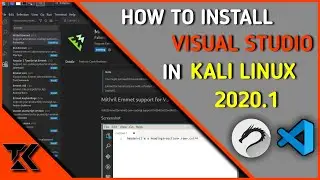 HOW TO INSTALL VIRTUAL STUDIO IN KALI LINUX 2020.1| WITH TWO EXTENSION | HD 720P