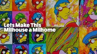 Creating 18 Paintings For Gallery1988