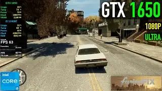 GTX 1650 - GTA 4 Remastered (Fusion Fix) - 1080p Ultra Settings