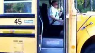 Alex waiting for bus - Last day of KIndergarten June 2008