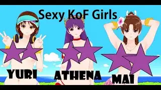Sexy Thicc King of Fighters Girls - Mai, Athena and Yuri (Topless Models)