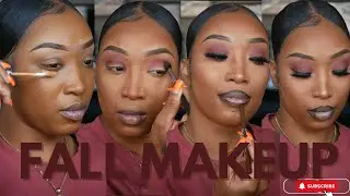 Fall Makeup Tutorial | Burgundy Eyeshadow| Dazja Jordan